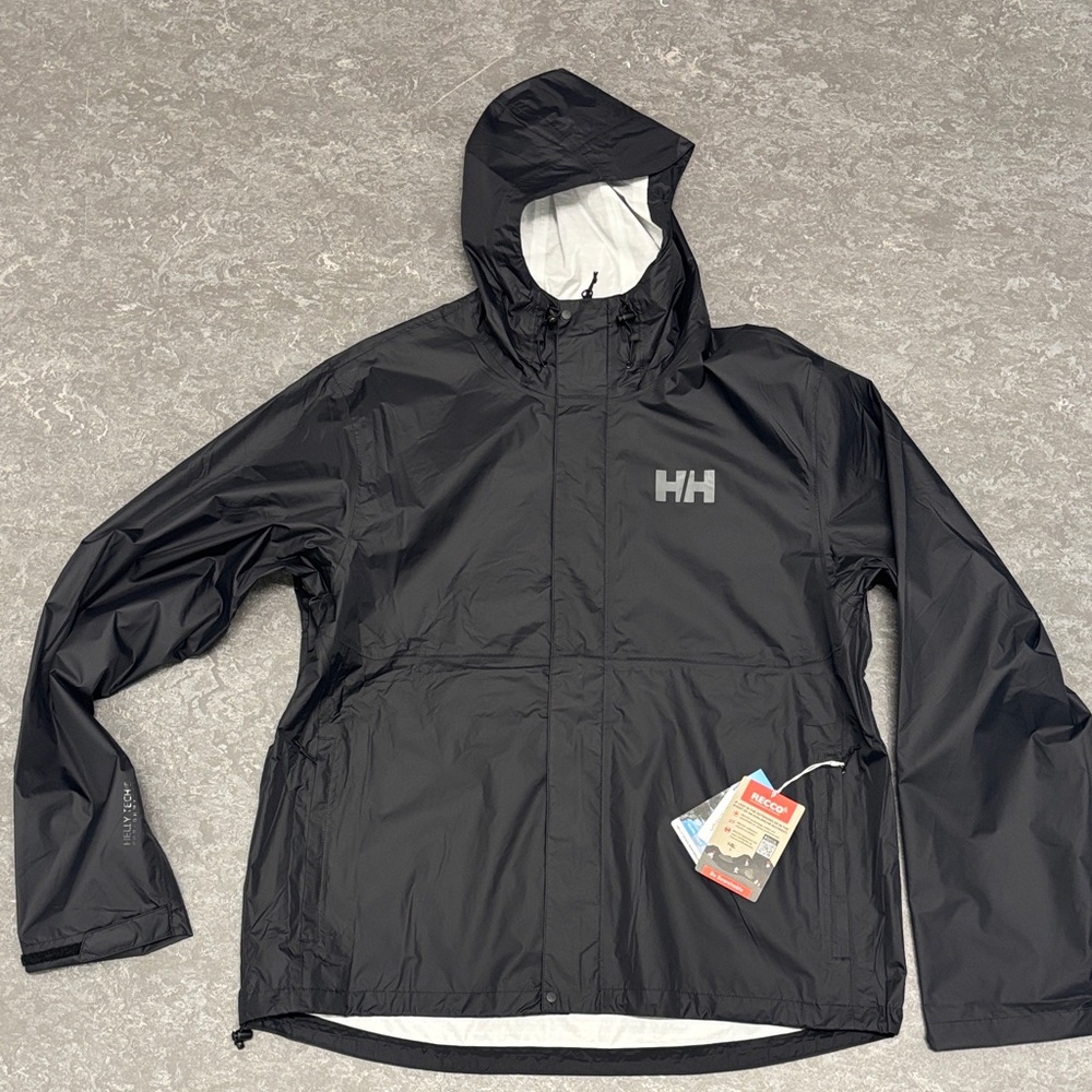 Helly Hansen men’s Loke 2.0 rain jacket black 2XL